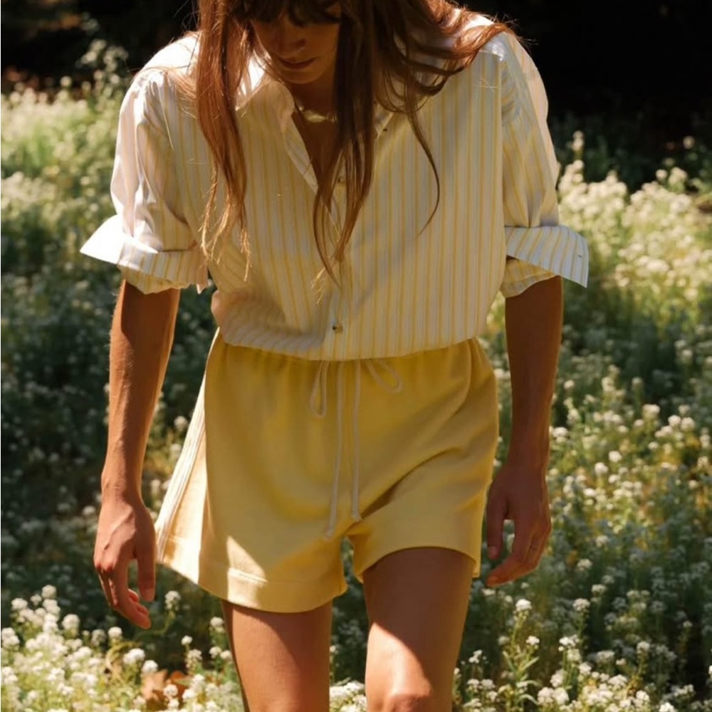 Donni Cream Terry Women's Shorts